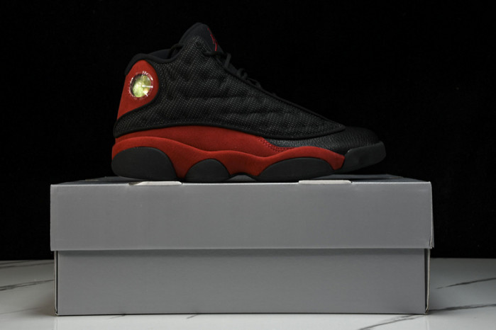 air jordan 13 retro“bred” black/ red mens 414571-004