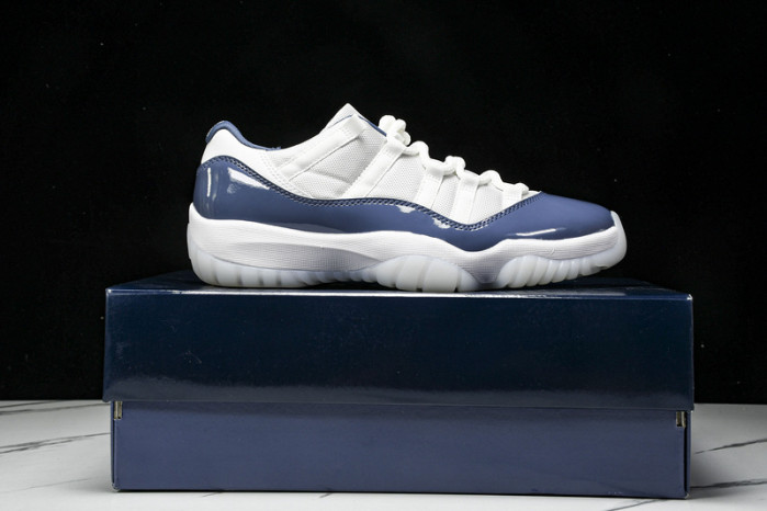 air jordan 11 low "midnight navy/diffused blue" fv5104-104