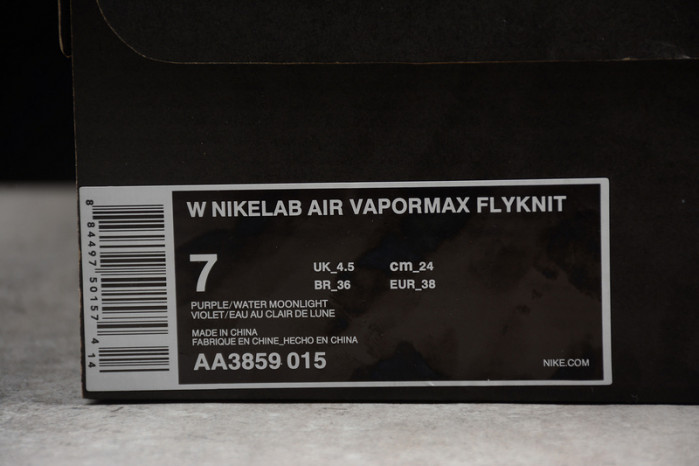 nikelab air vapormax flyknit purple/water moonlight womens aa3859-015