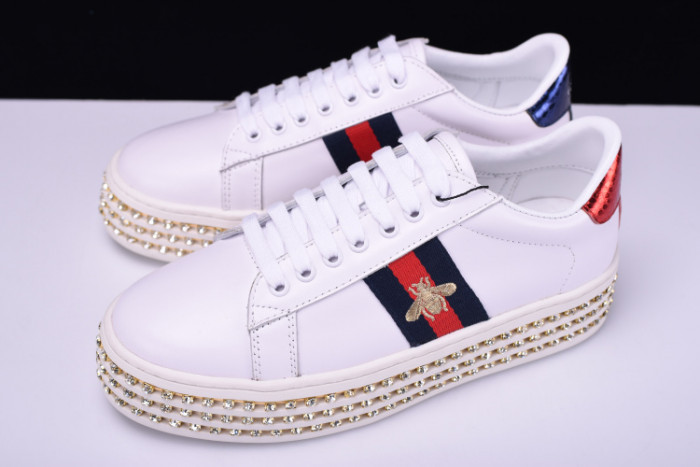 GC Ace Embellished SNEAKER WITH CRYSTALS womens 505995DOPE0