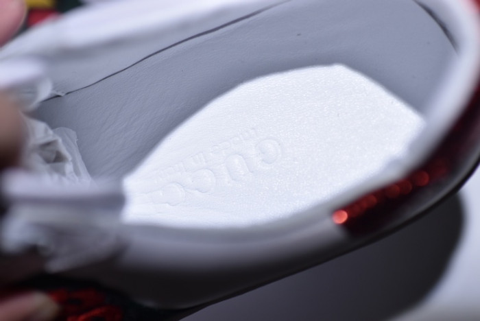 gc ace embroidered low-top sneaker with ladybird